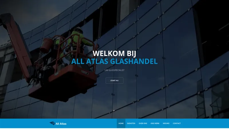 Website van All Atlas Glas