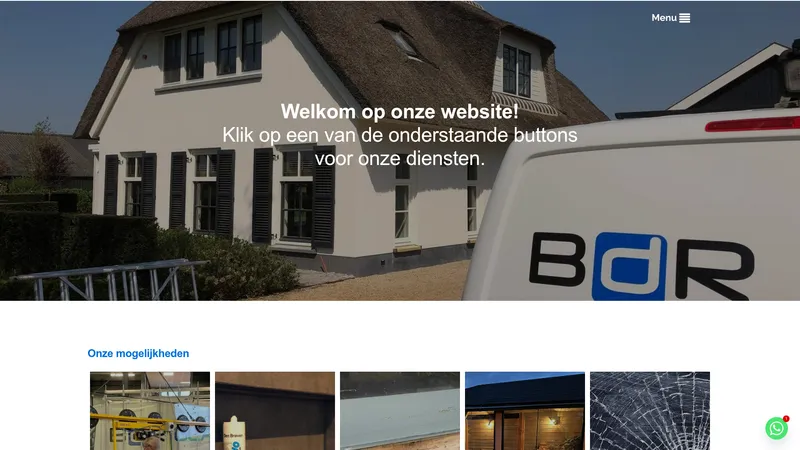 Website van BdR Glas