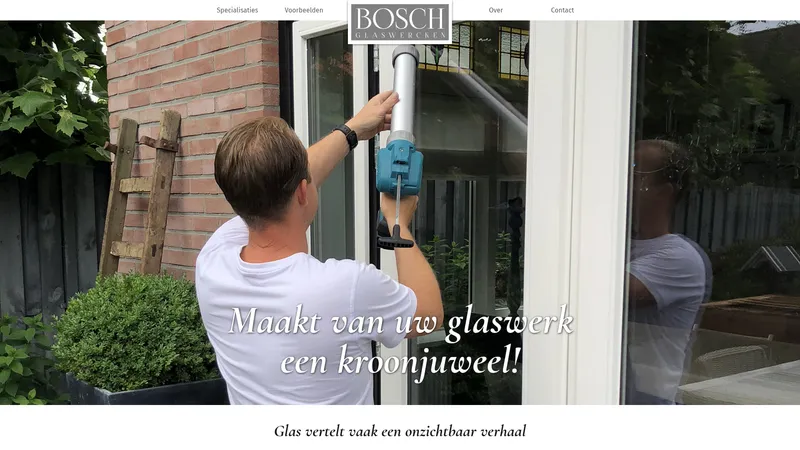 Website van Bosch Glaswercken