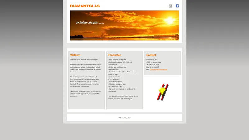 Website van Diamantglas