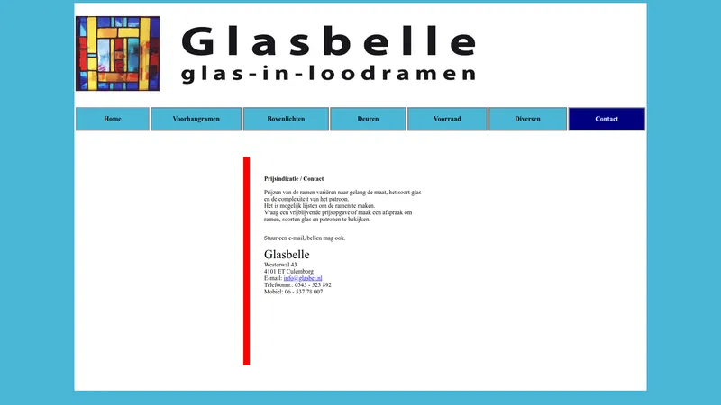 Website van Glasbel