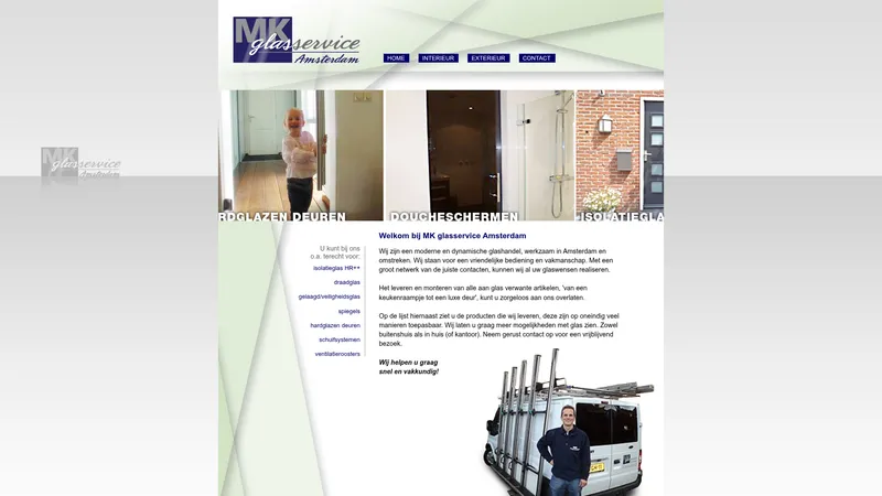 Website van Glasservice