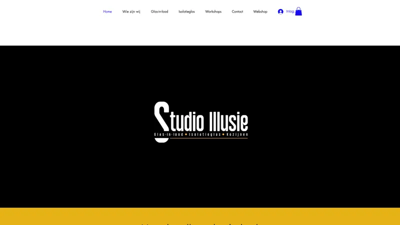 Website van Glazeniersbedrijf Studio illusie