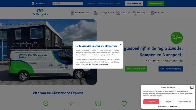 Website van Team KWglas (Kwakkel glas)
