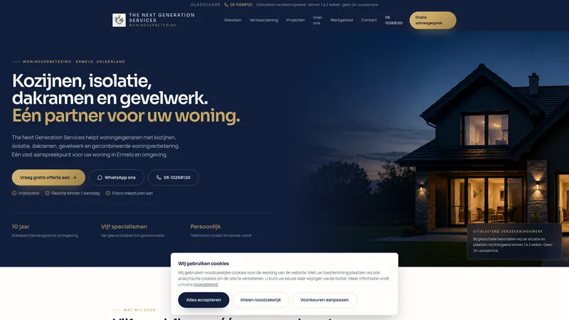 Website van The Next Generation Services